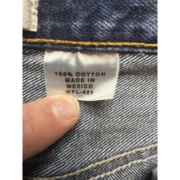 Vintage Levis 501 Jeans Mens 34x36 (32x34) Blue Denim Straight Leg Button Fly - Picture 12 of 16